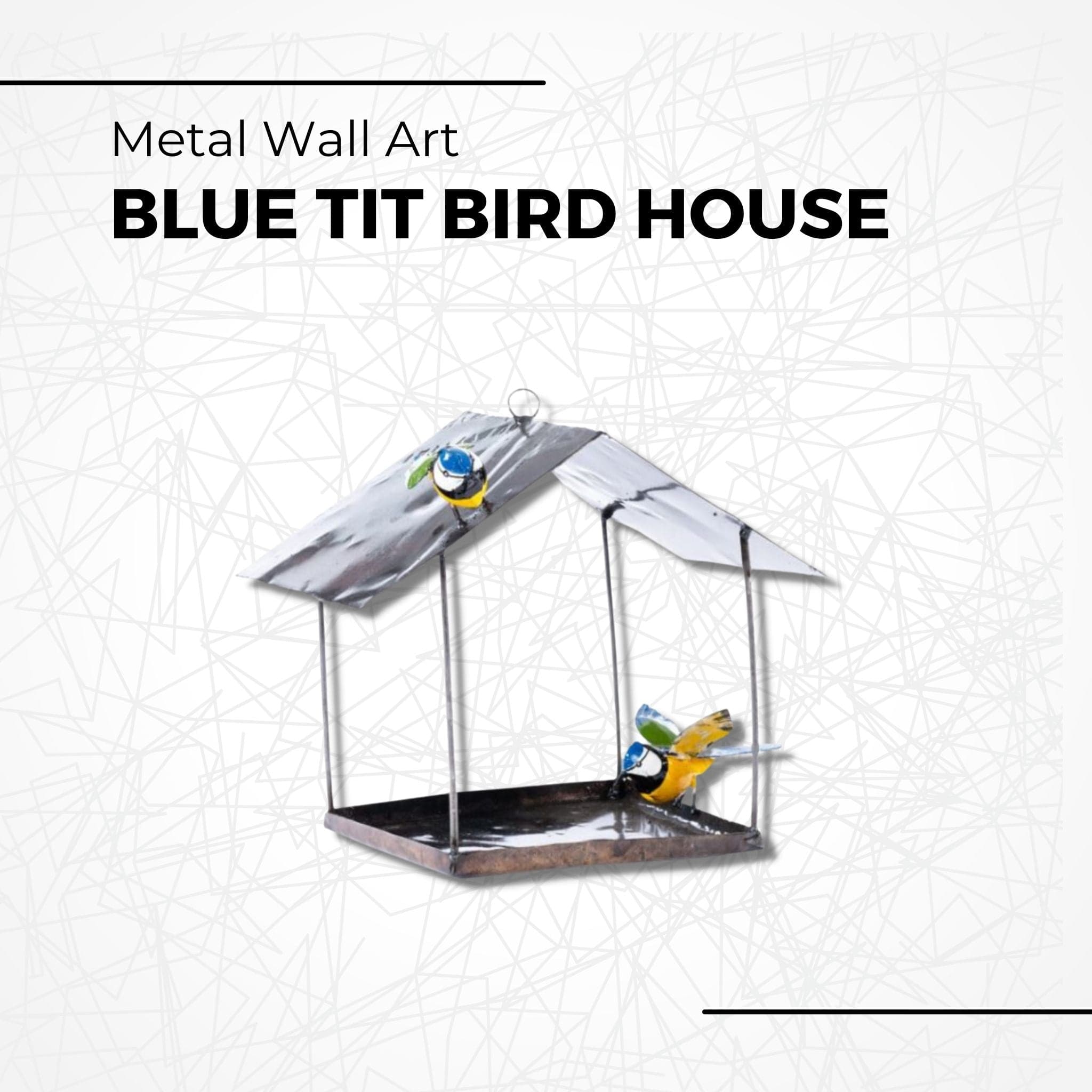 Blue Tit Bird House - Pangea Sculptures