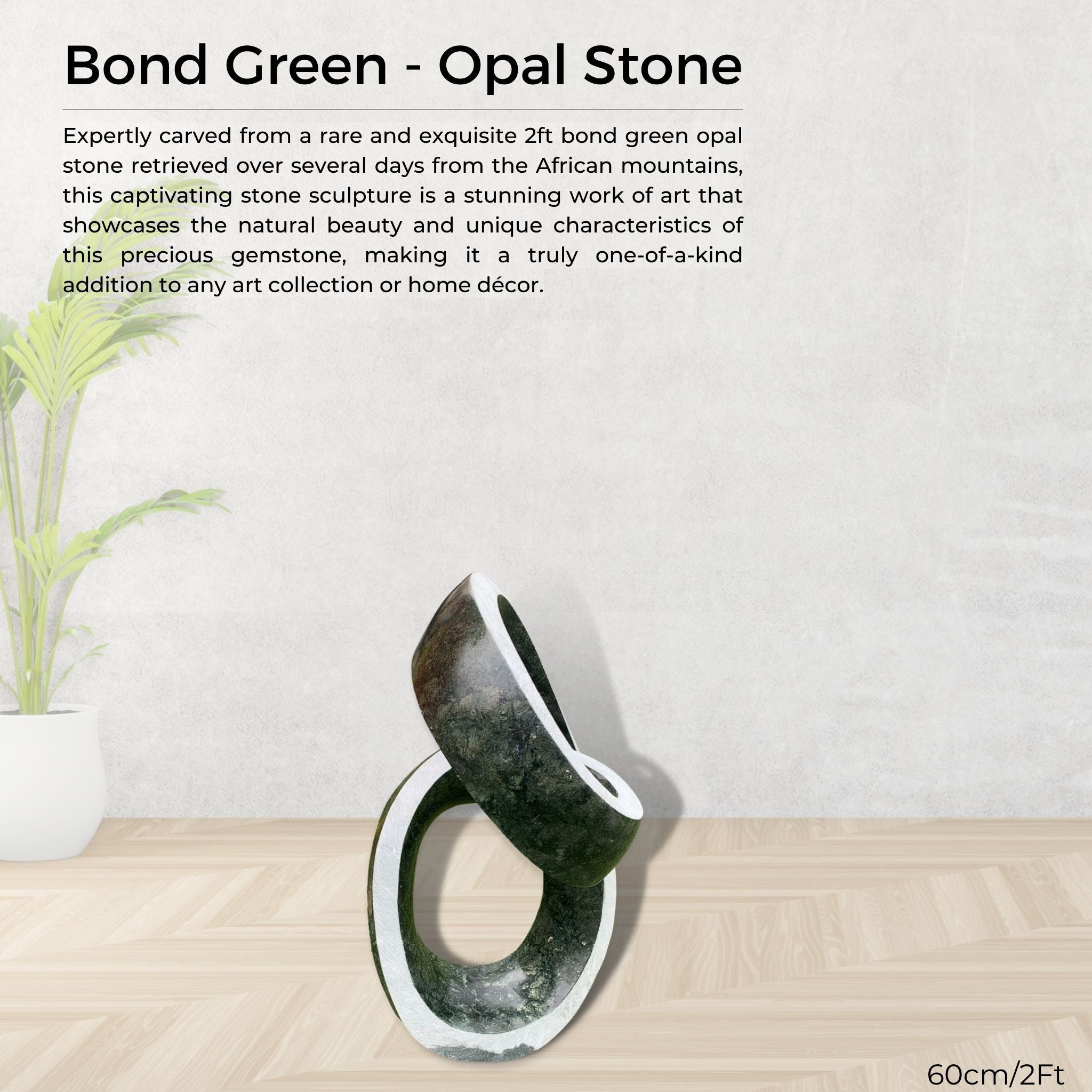 Bond Green - Opel Stone - Pangea Sculptures