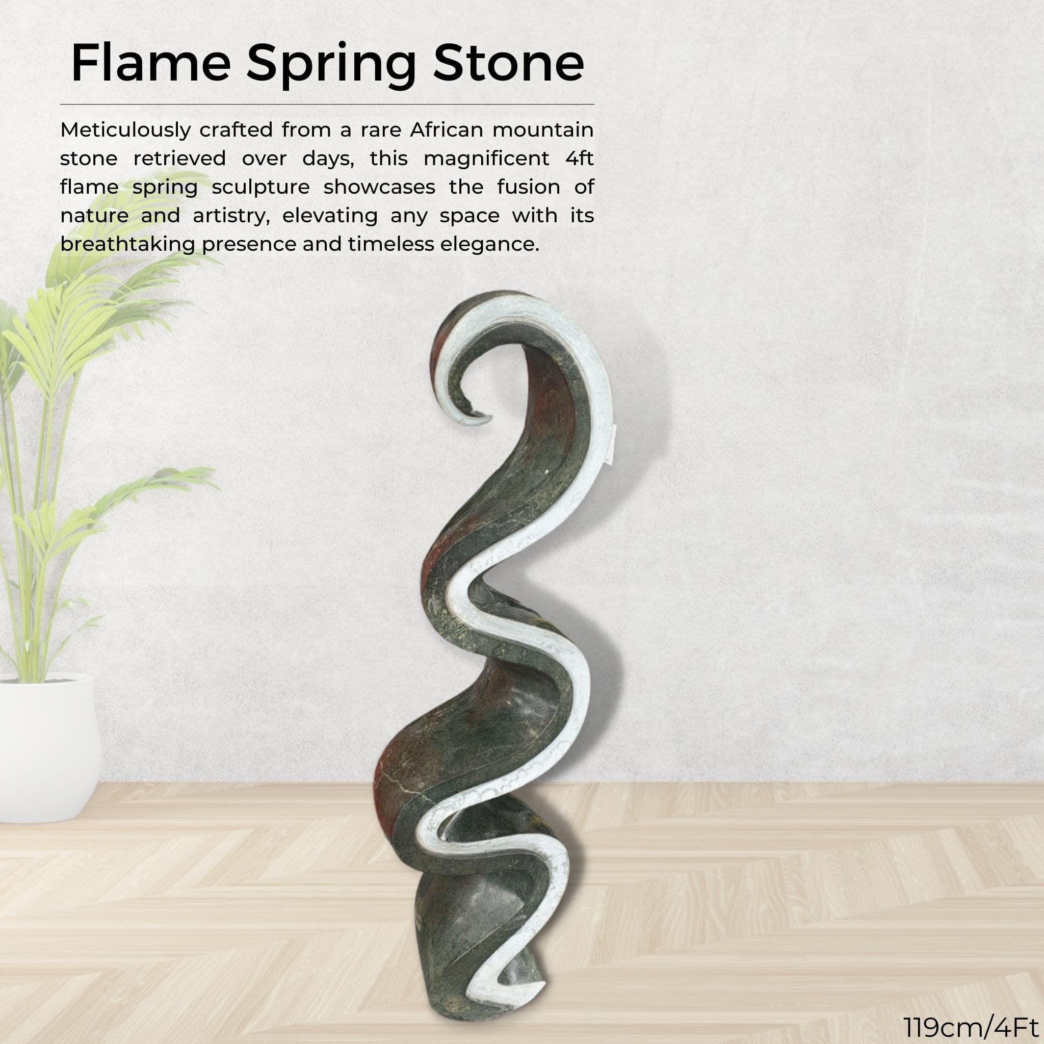 Flame Spring Stone - Pangea Sculptures
