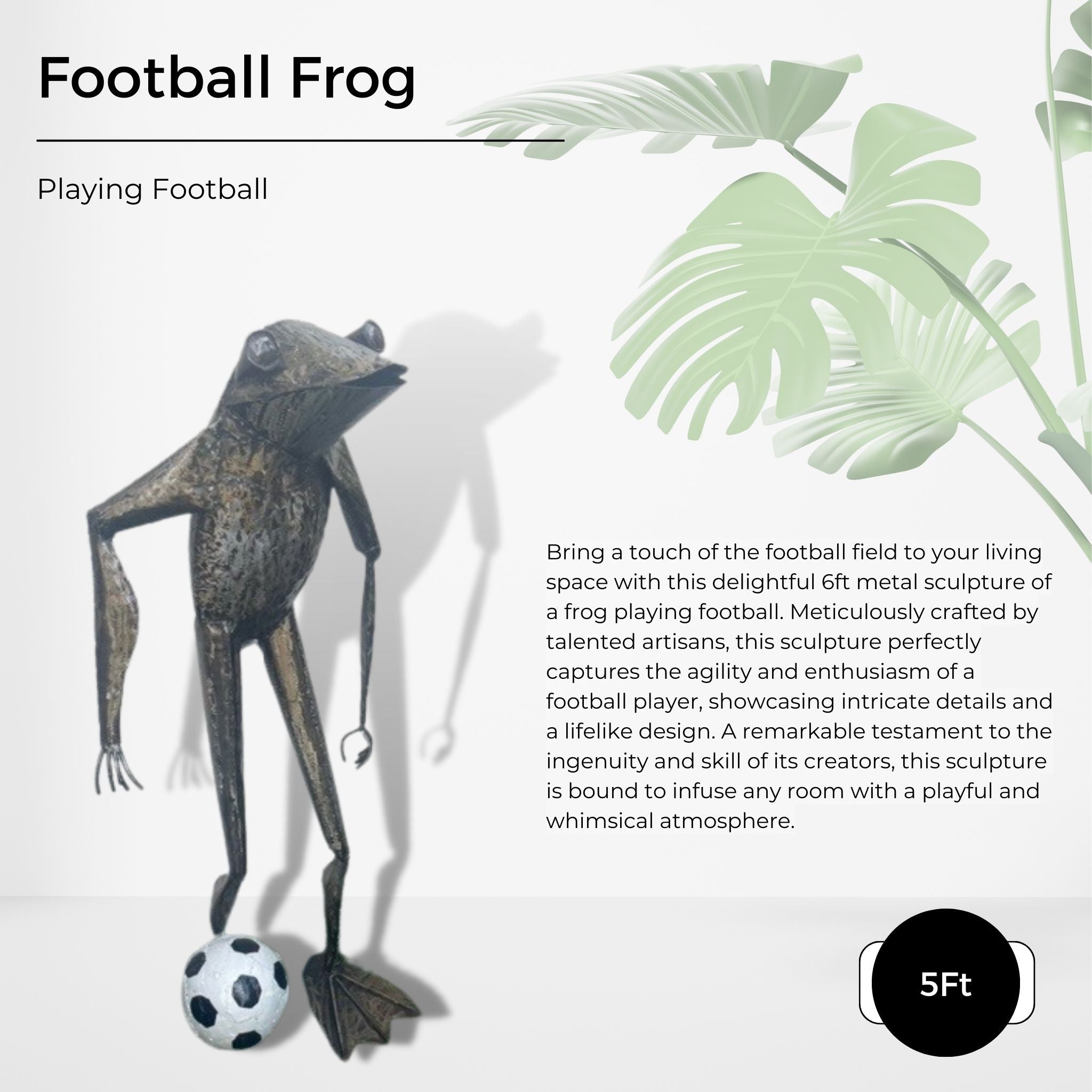 Football Frog - Pangea Sculptures