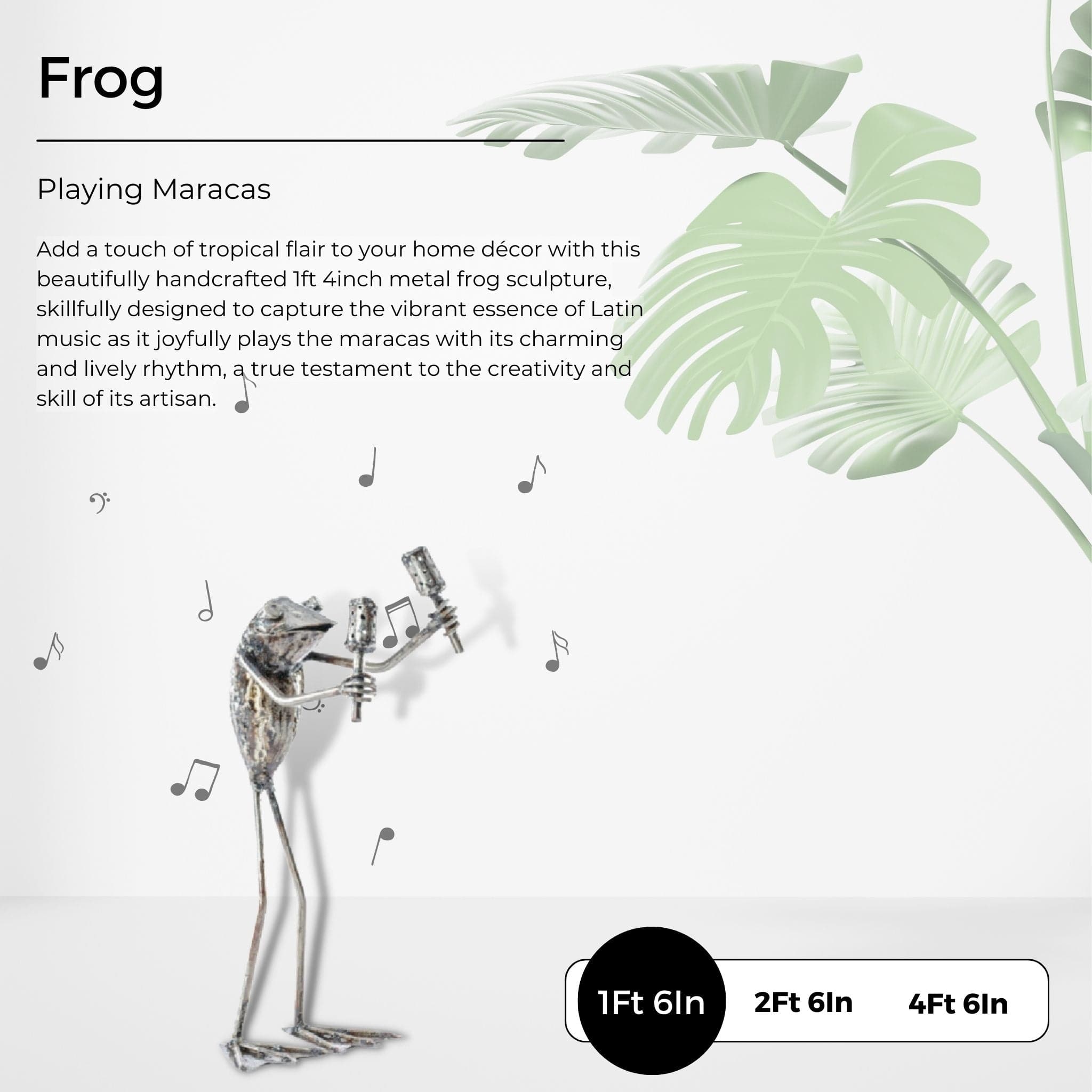 Maracas Frog - Pangea Sculptures