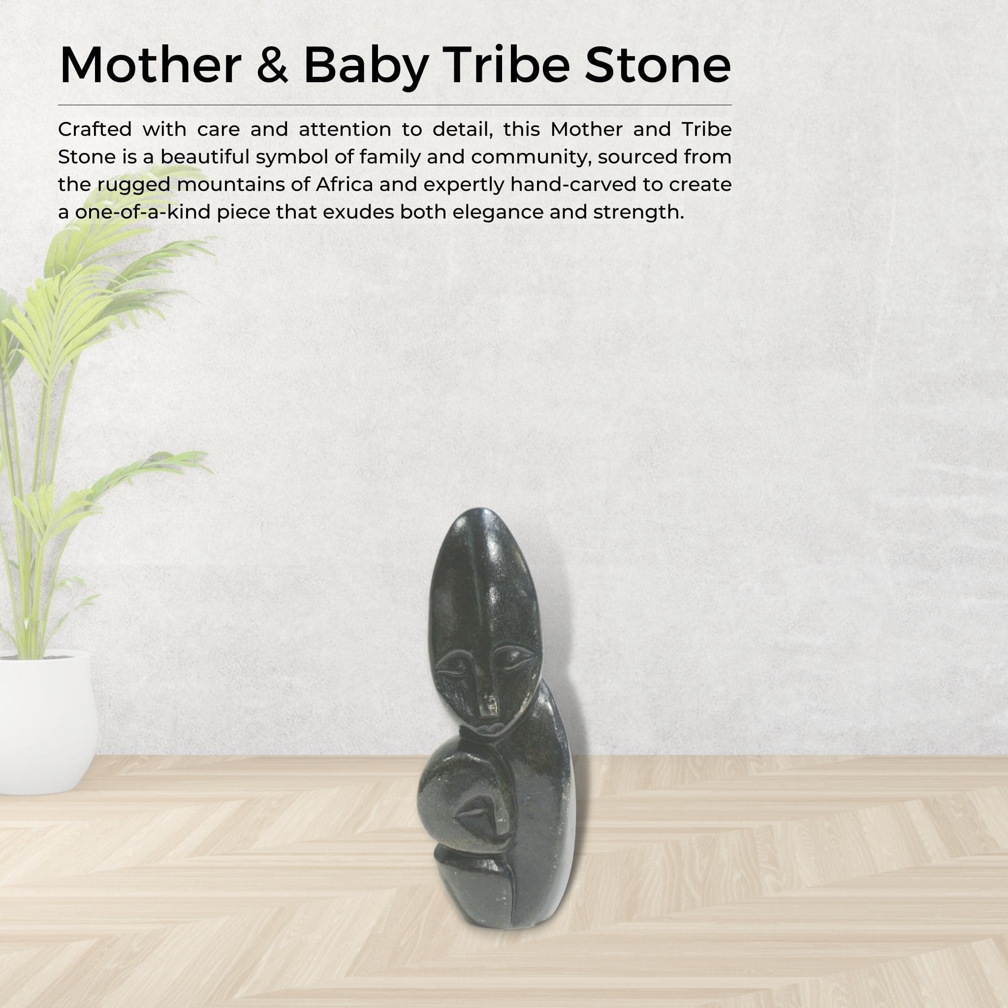Mother & Baby Tribe Stone - Pangea Sculptures