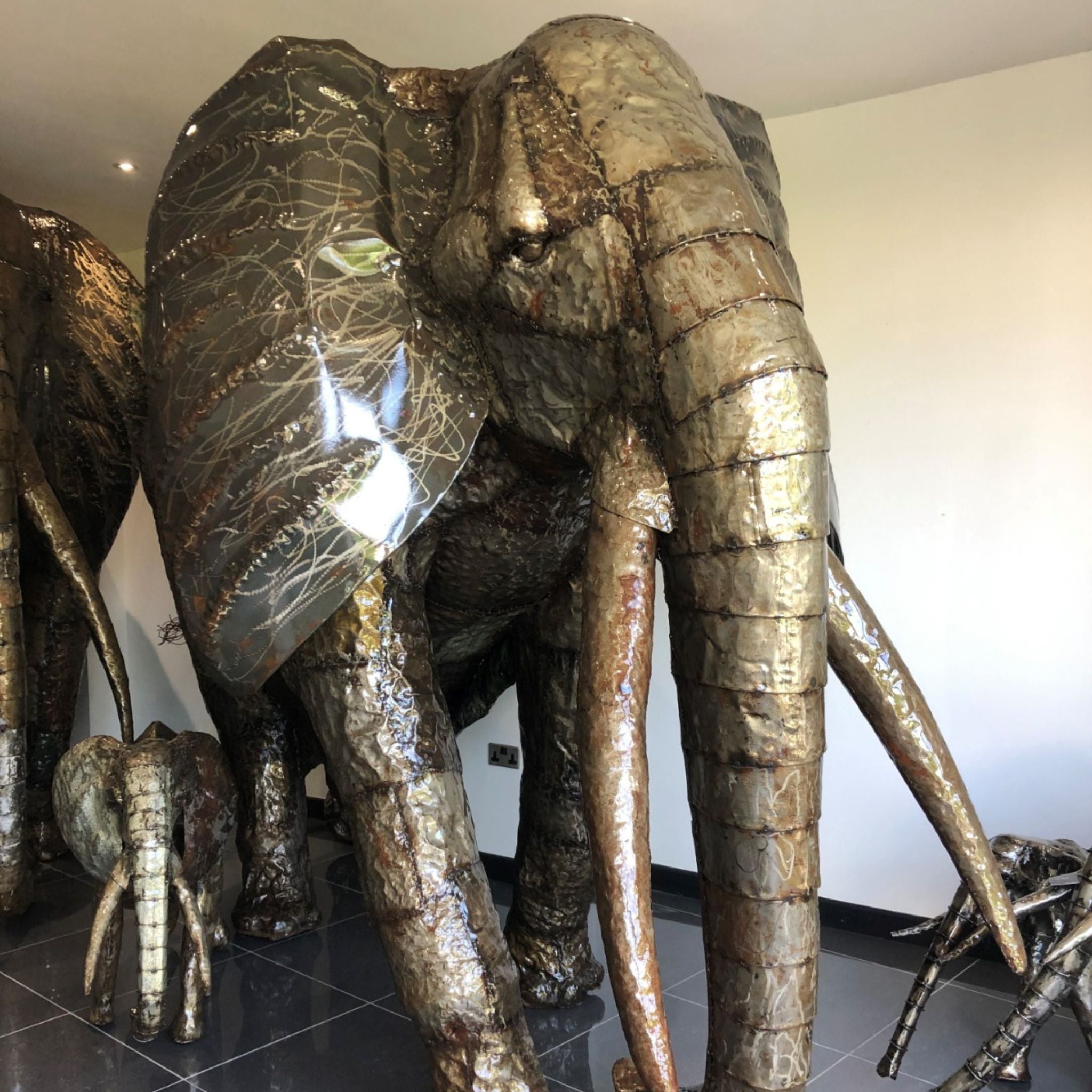 Natural Elephant - Pangea Sculptures