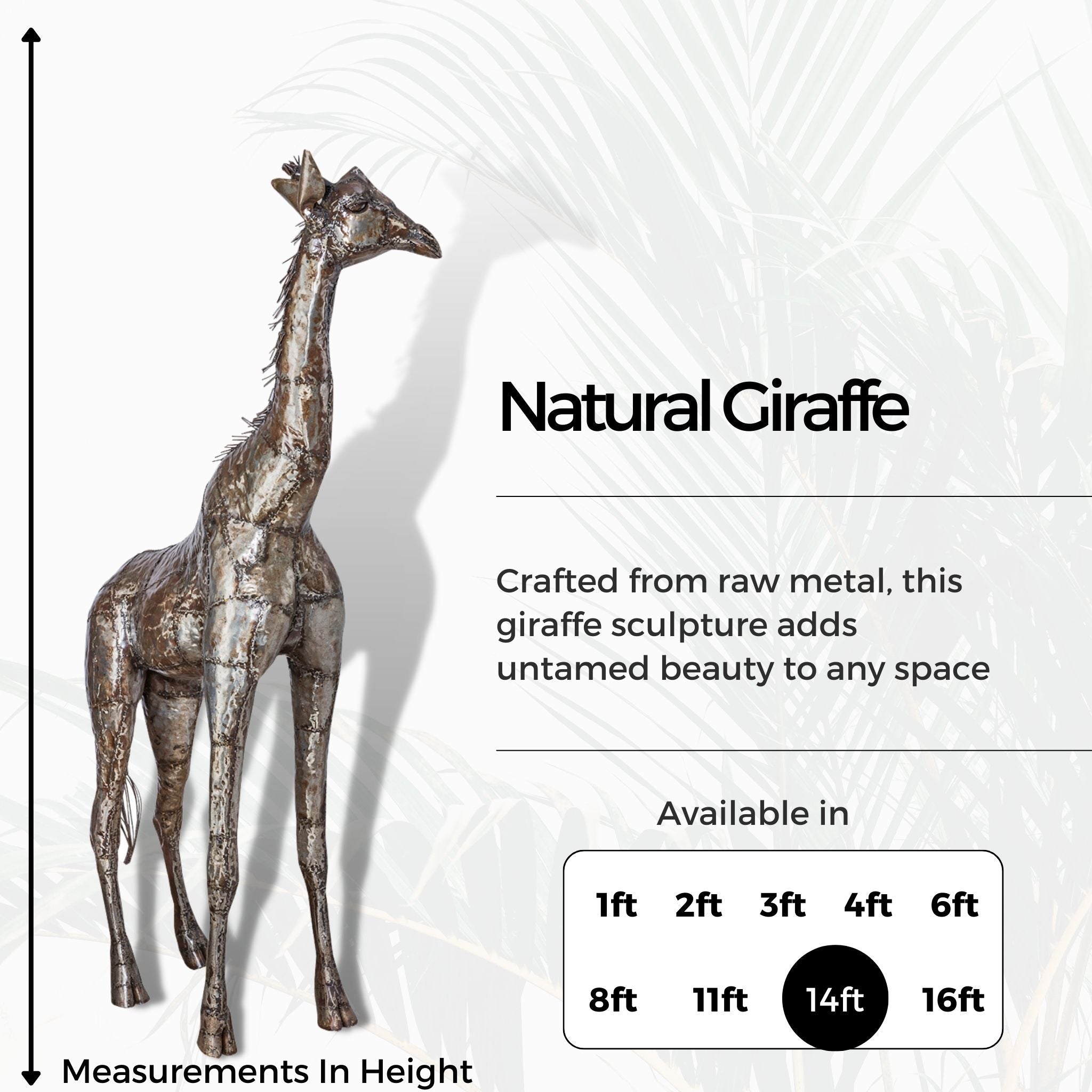 Natural Giraffe - Pangea Sculptures