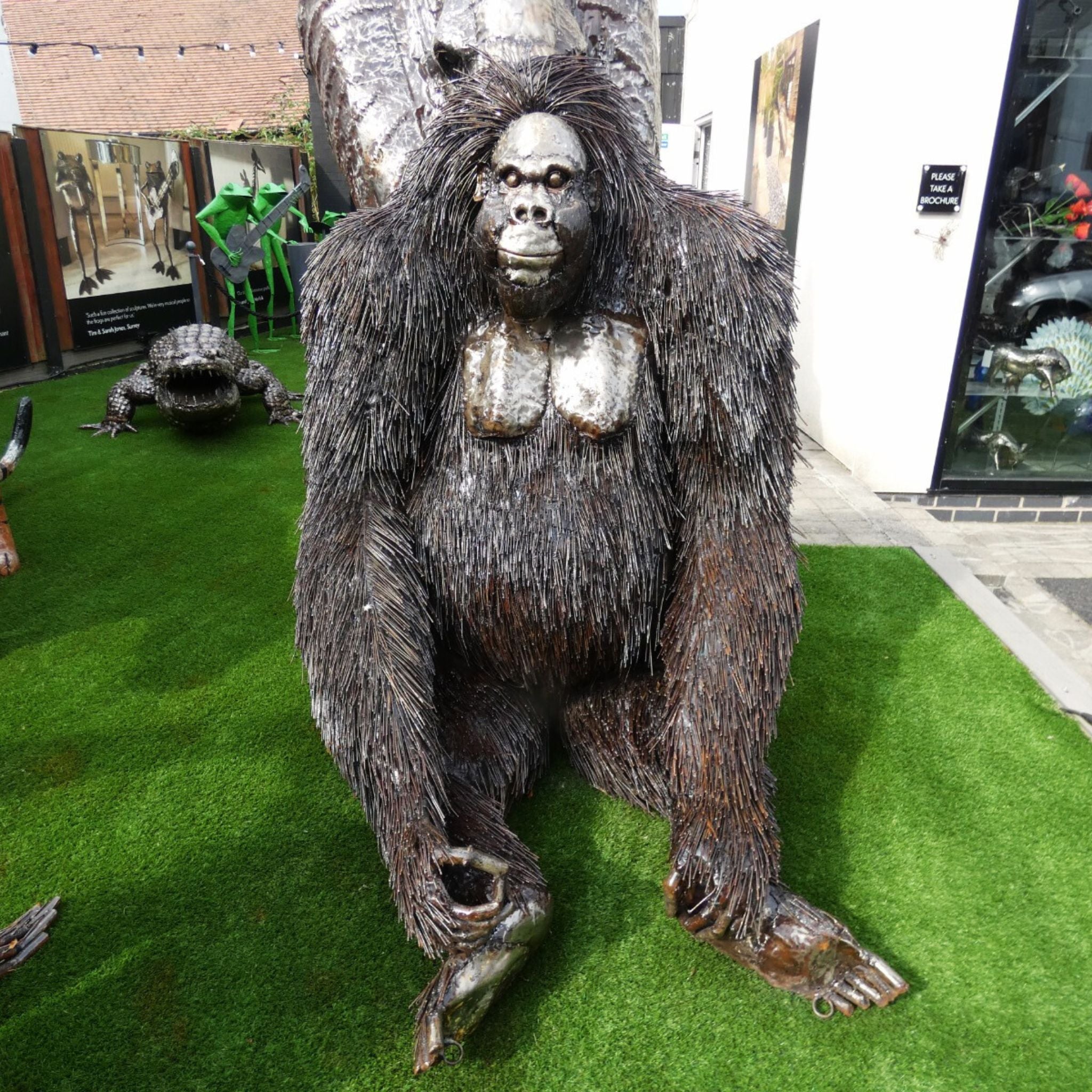 Natural Huge Gorilla - Pangea Sculptures