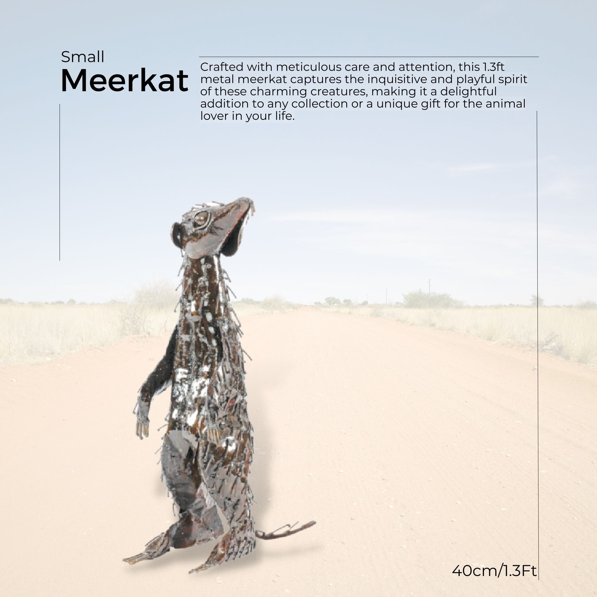 Natural Meerkat - Pangea Sculptures