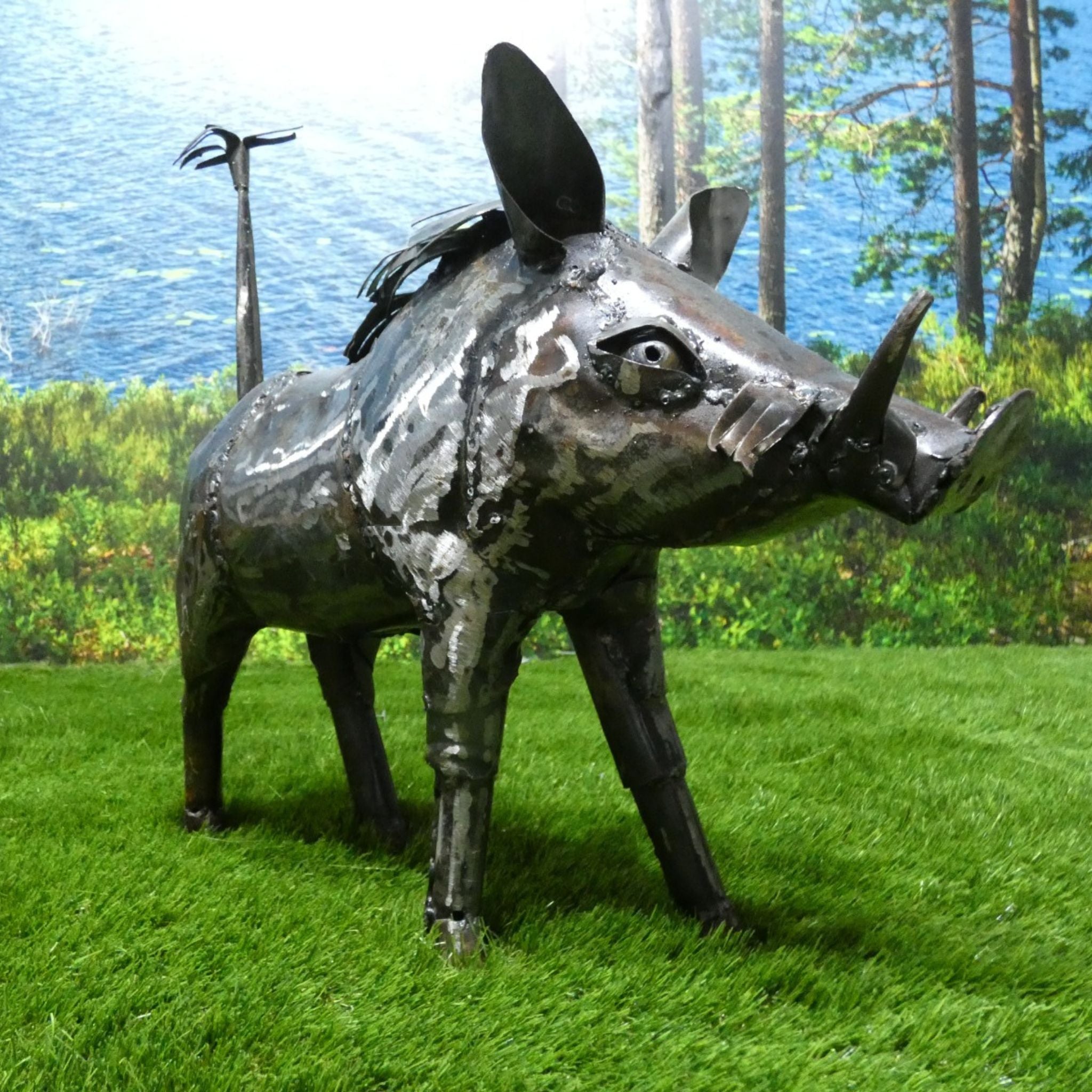 Natural Warthog - Pangea Sculptures