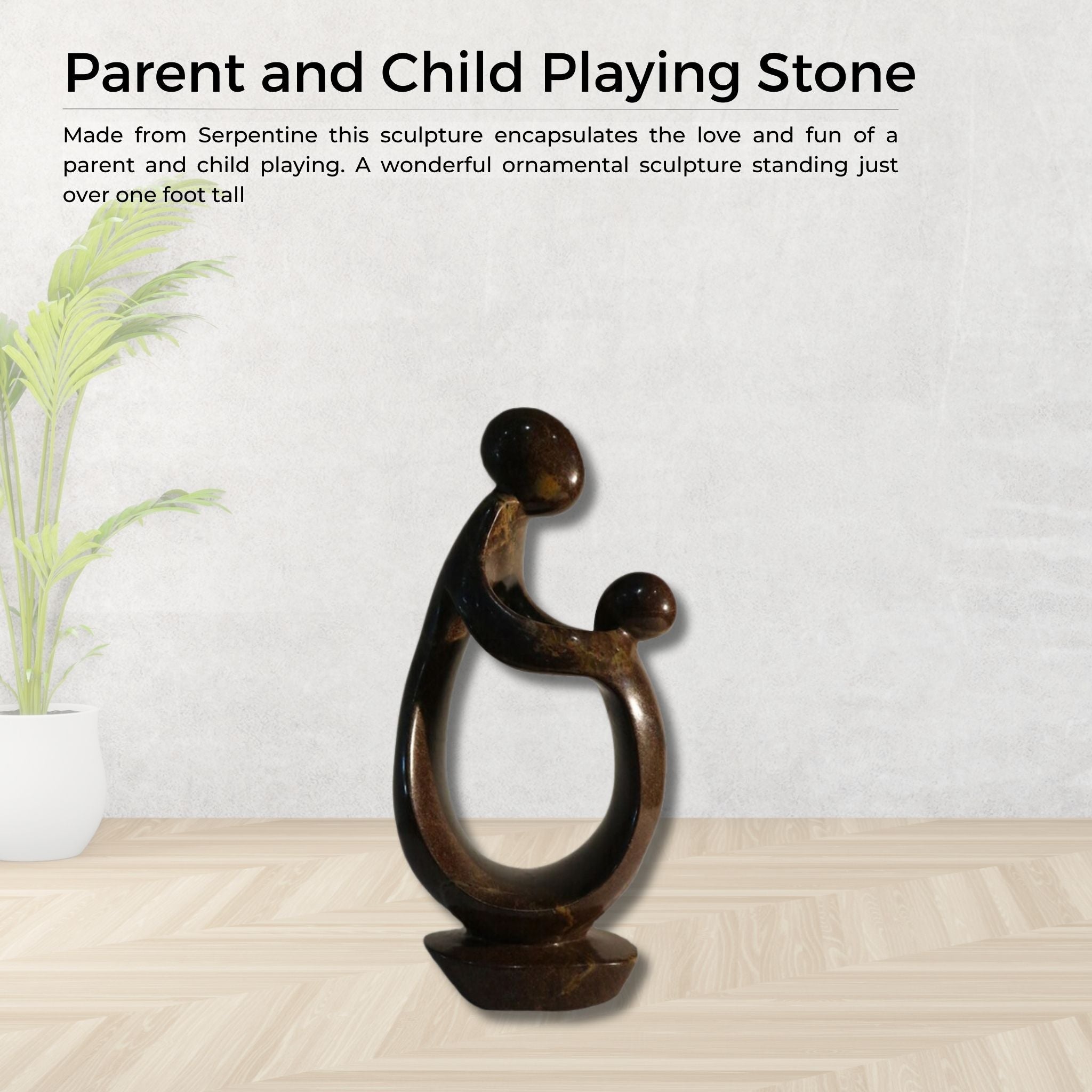 Parent & Child Playing Stone - Pangea Sculptures