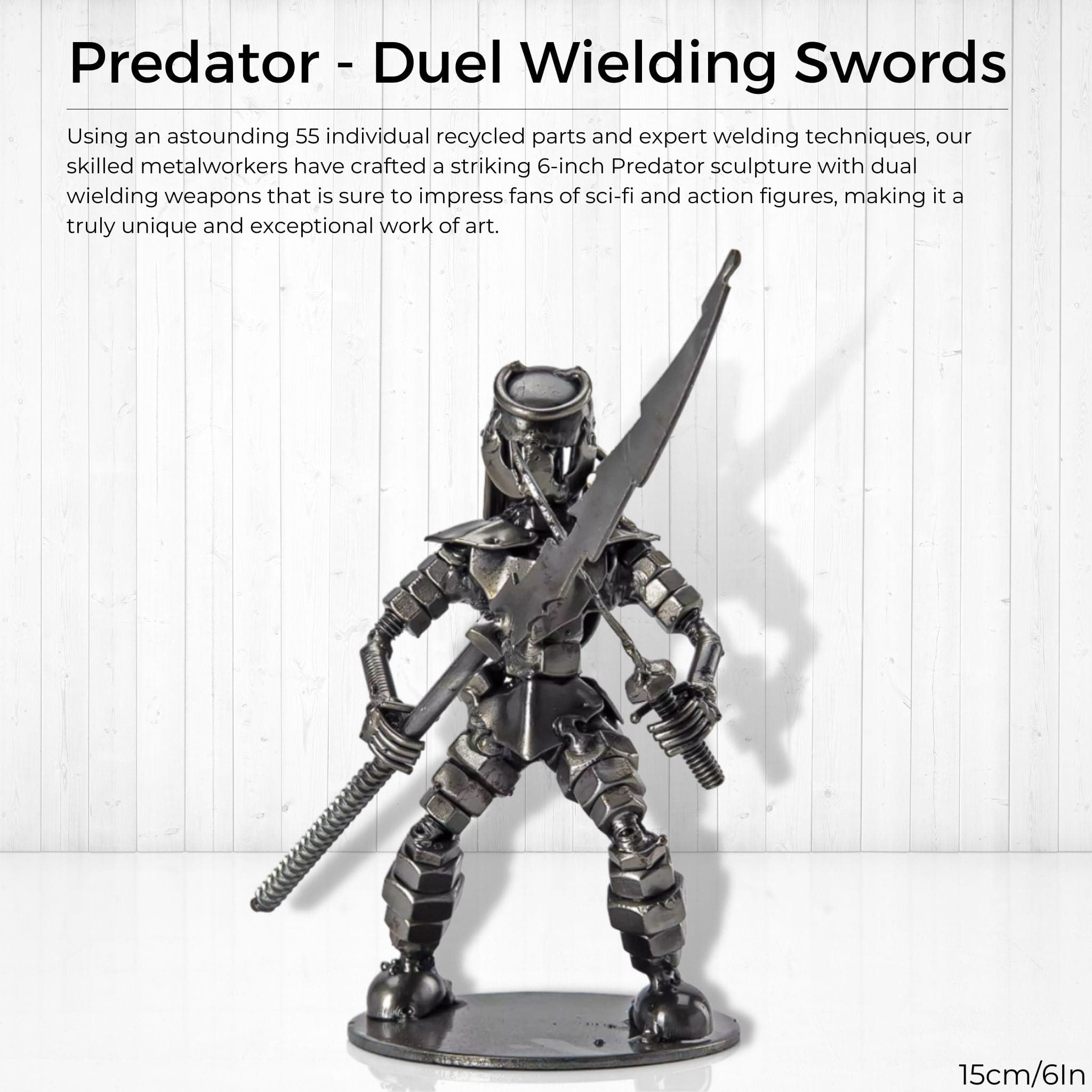 Predator - Duel Wielding Swords - Pangea Sculptures