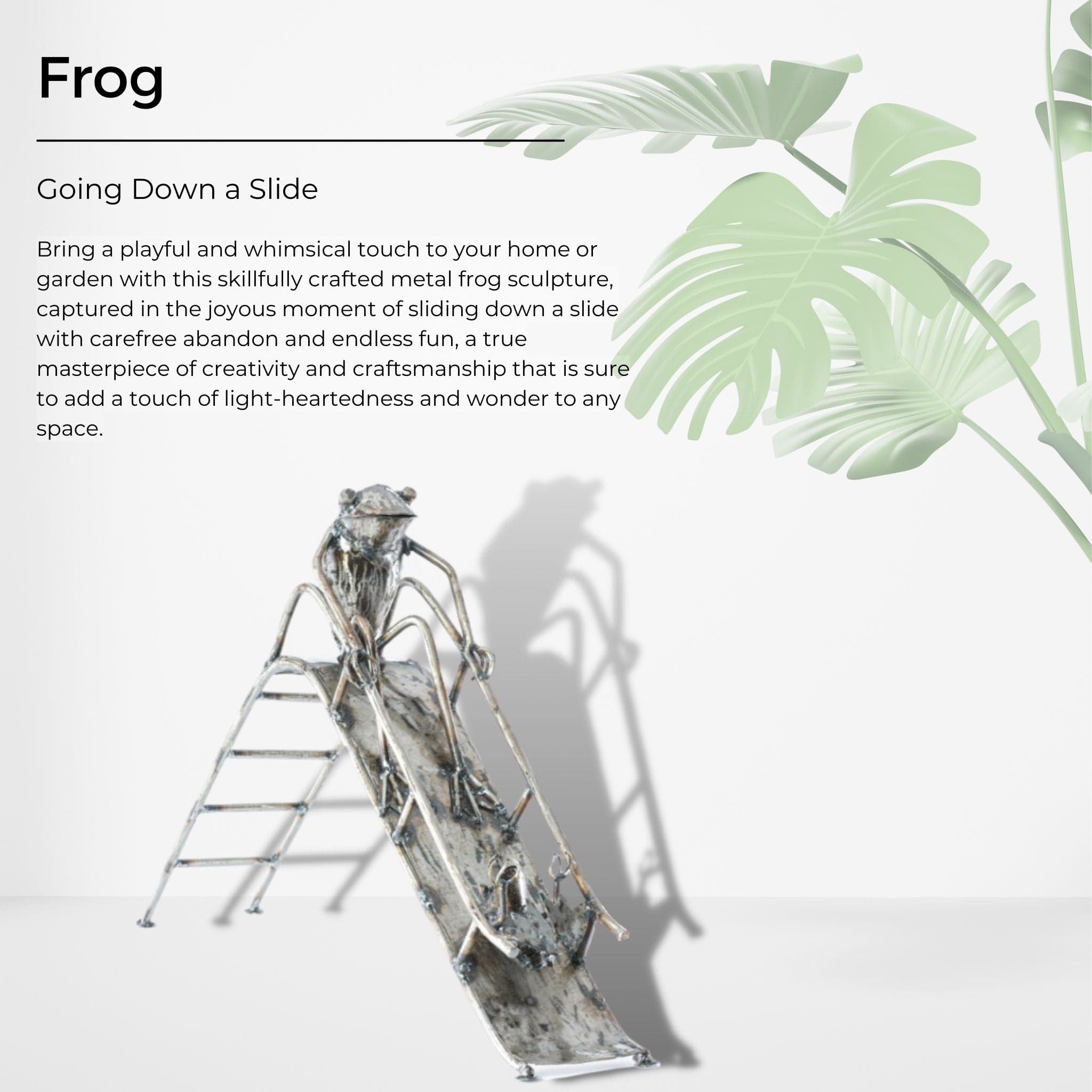 Sliding Frog - Pangea Sculptures