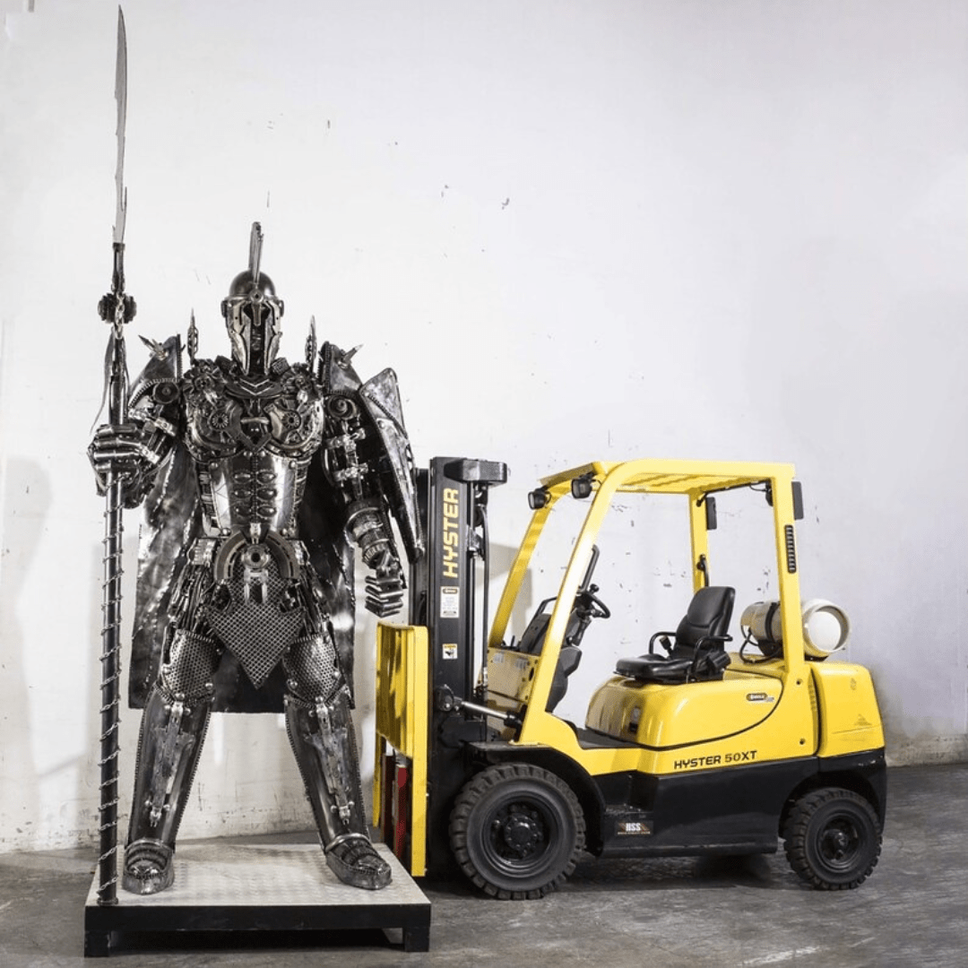 Spartan Warrior - Life Size Metal Sculpture
